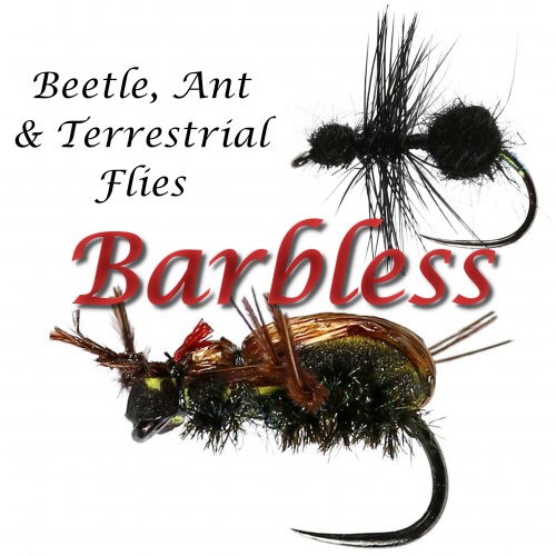 Barbless Beetle, Ant & Terrestrial Dry Flies